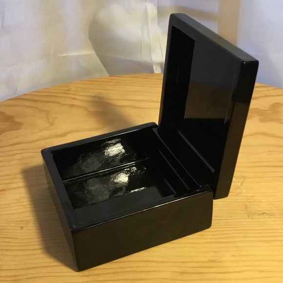 Vintage Japanese Lacquer Jewelry Box Romantic - Picture 4 of 11